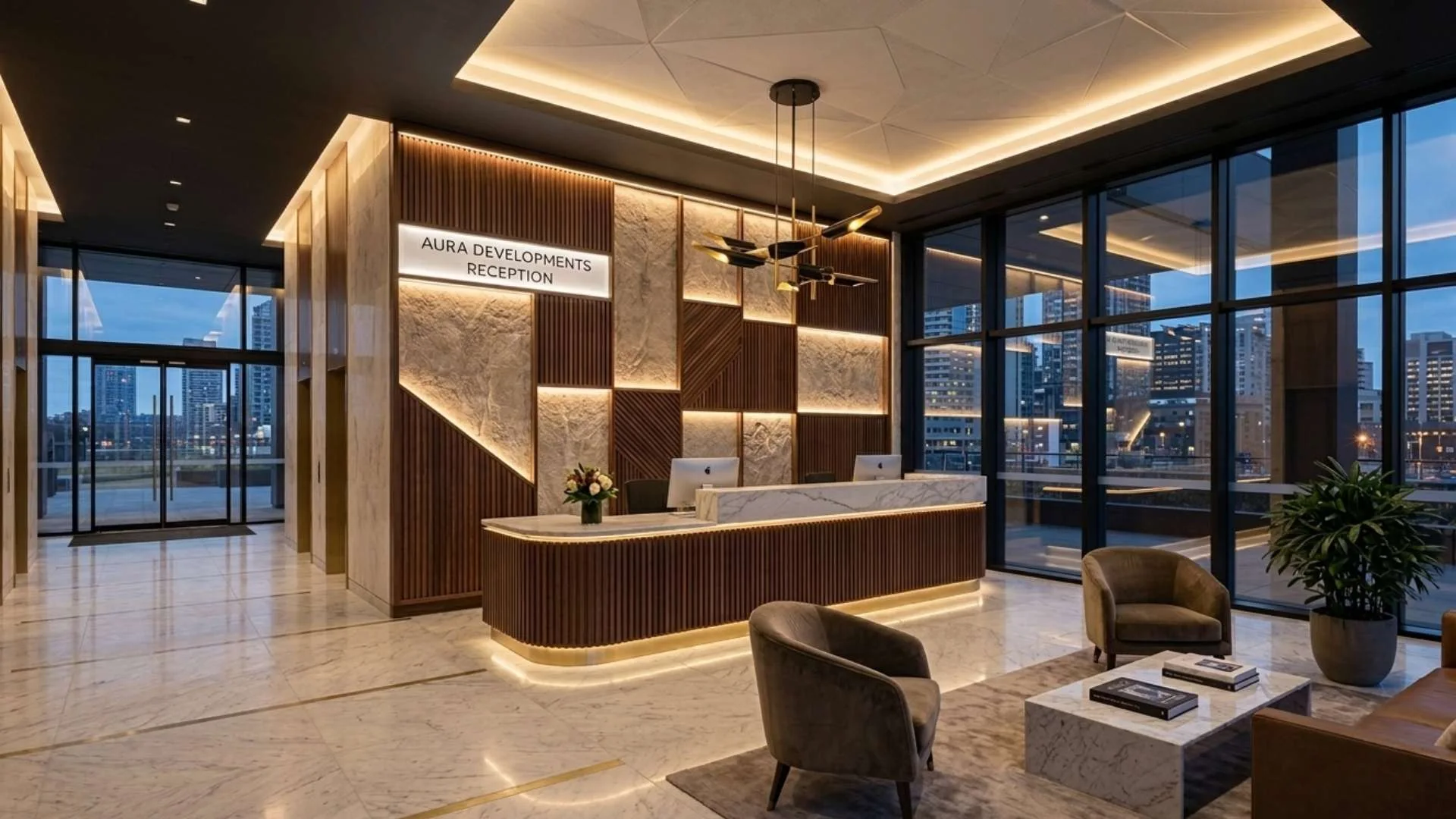 Commercial office fit-out renovation delivered by Wasleen Interiors in Business Bay, Dubai
